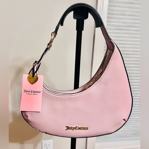 Juicy Couture Handbags - Juicy Couture Drama Queen Hobo Bag Dusty Blush Pink Shoulder Purse NWT